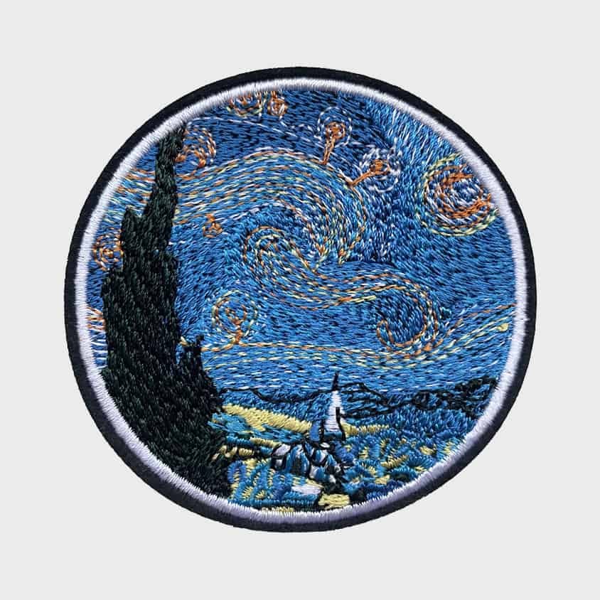 Van Gogh iron-on patch