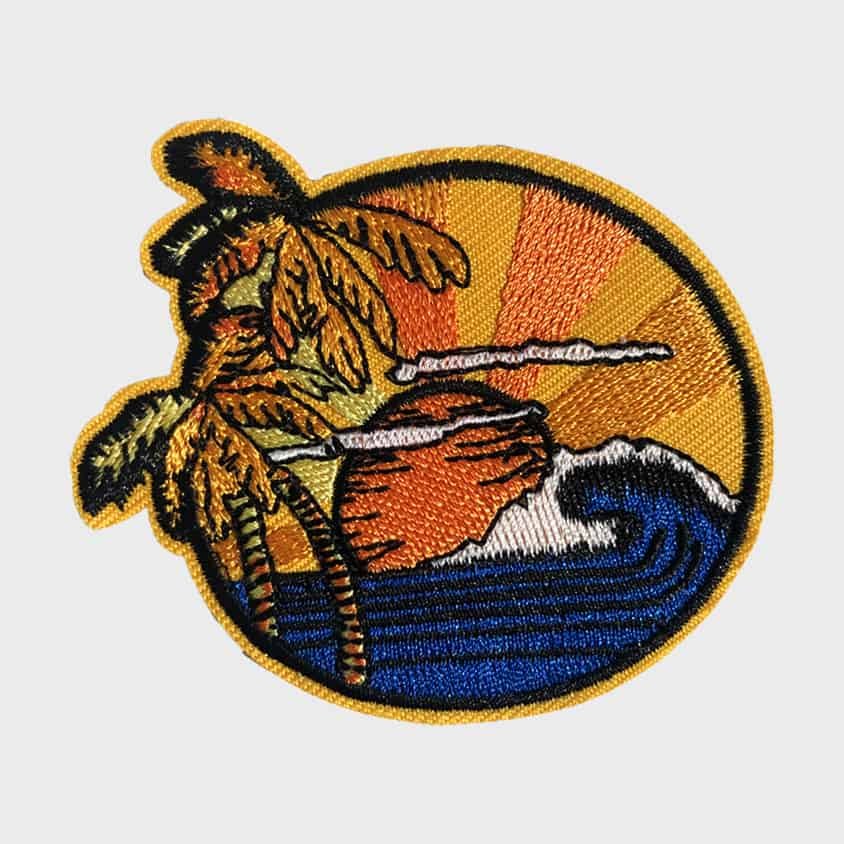 Sunset iron-on patch