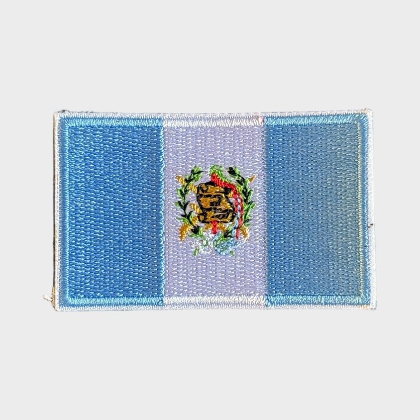 Guatemalan Flag iron-on patch