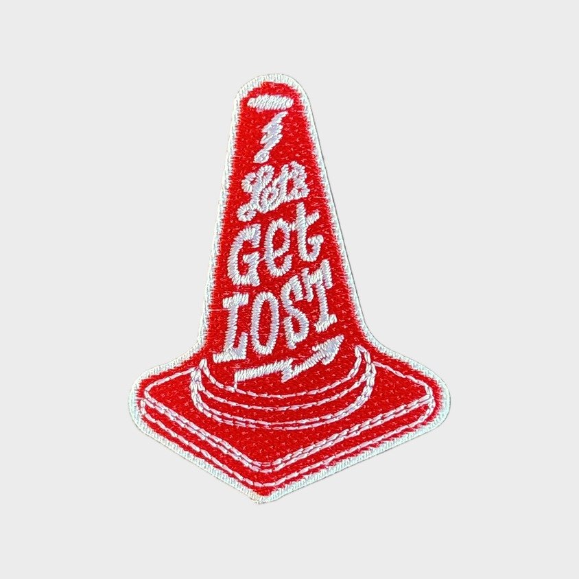 Let's Get Lost iron-on patch