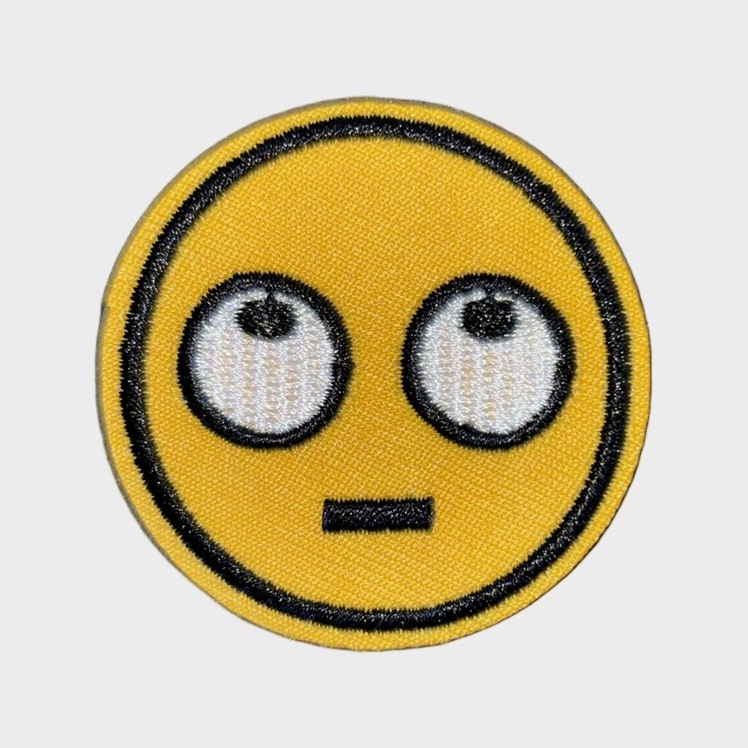Rolling Eyes iron-on patch