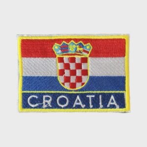 Croatian flag iron-on patch