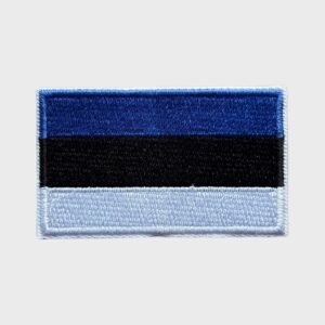 Estonian flag iron-on patch