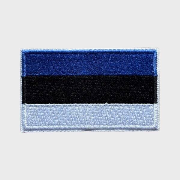 Estonian flag iron-on patch