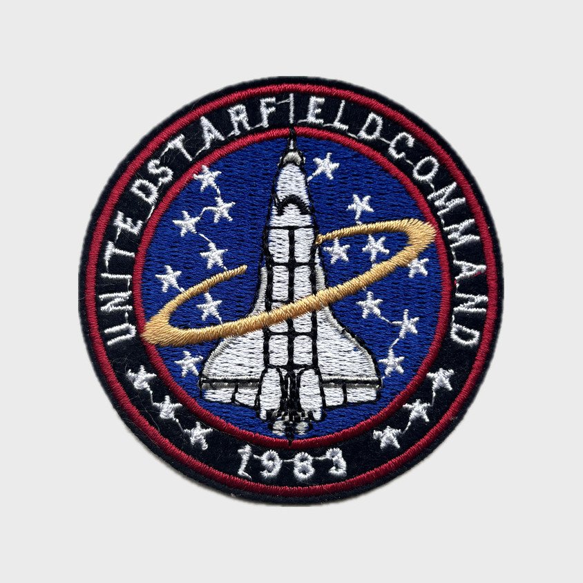 Starfield Command mission iron-on patch