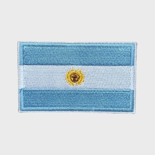 Argentinian flag iron-on patch
