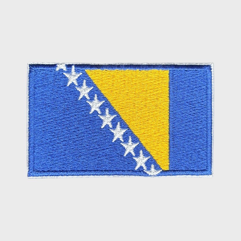 Bosnian flag iron-on patch