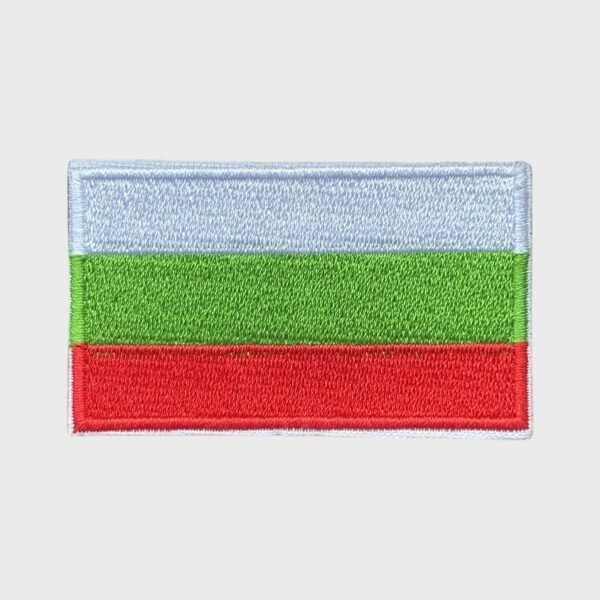 Bulgarian flag iron-on patch