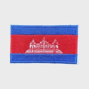 Cambodian flag iron-on patch