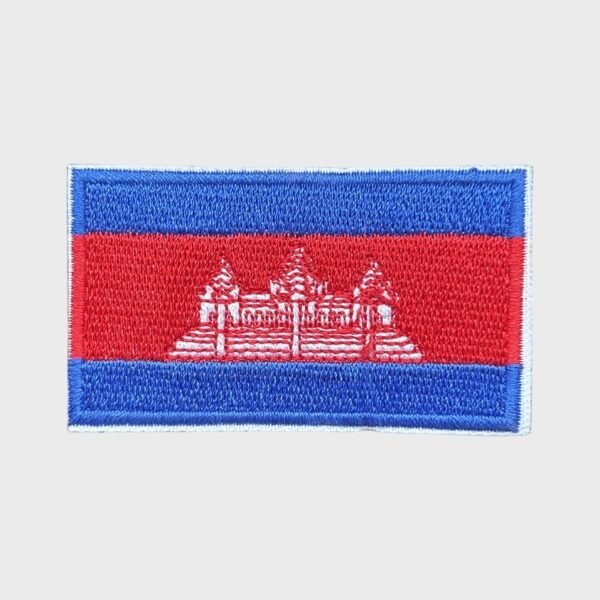 Cambodian flag iron-on patch