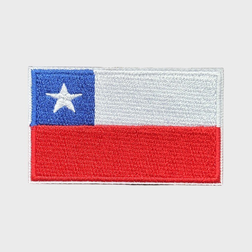 Chilean flag iron-on patch