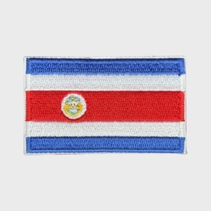 Costa Rican flag iron-on patch