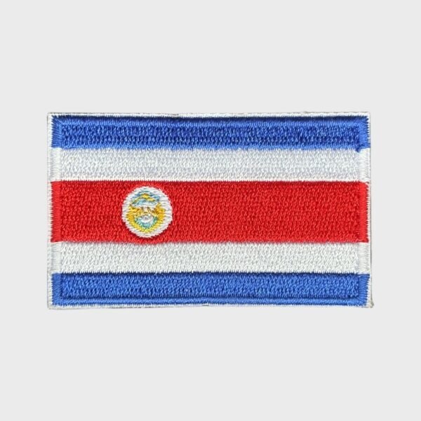 Costa Rican flag iron-on patch