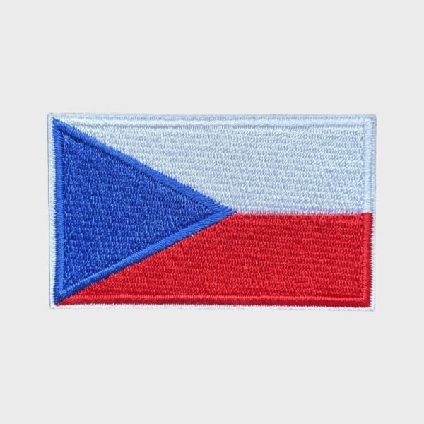 Czech flag iron-on patch