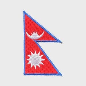 Nepalese flag iron-on patch