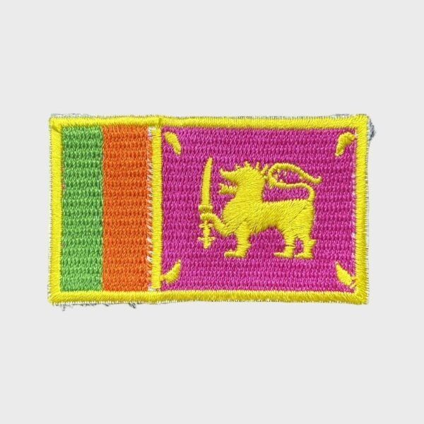 Sri Lankan flag iron-on patch